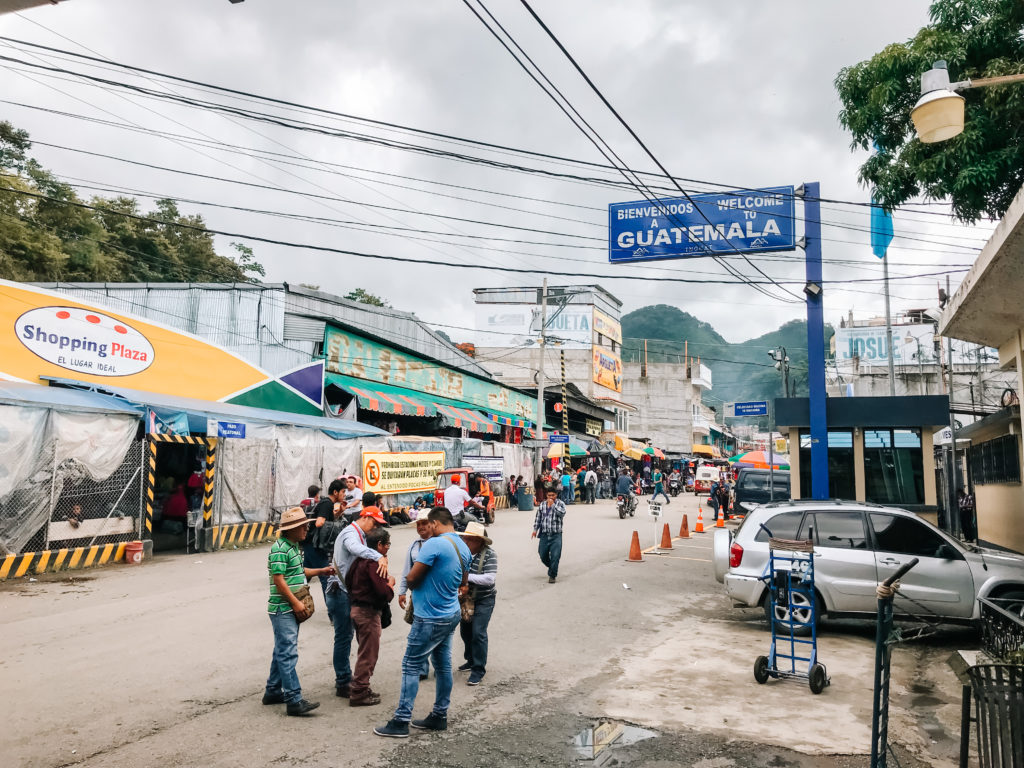 Grenzübergang Mexiko Guatemala