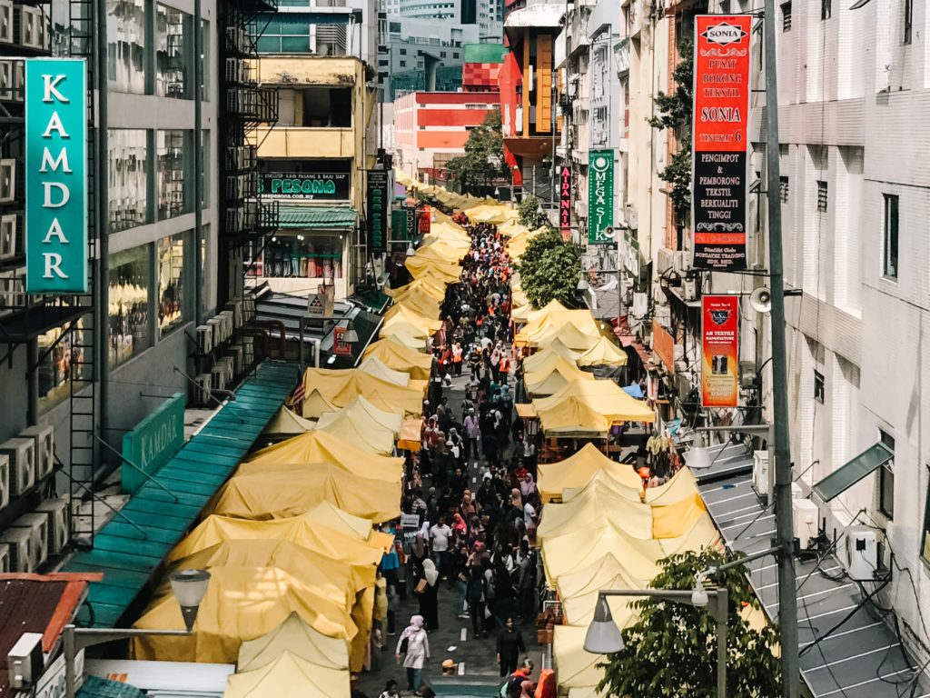 Masjid India Pasar Malam Markt in Kuala Lumpur